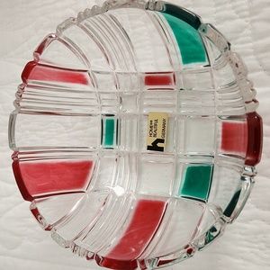 Plaid candy dish